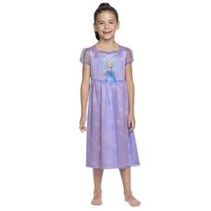 Disney Frozen Elsa Girls Dress Nightgown Fantasy Gown Purple Princess 2T